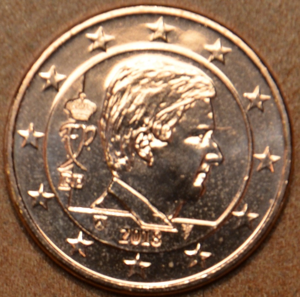 2 cent Belgicko 2018 - Kráľ Filip (UNC)