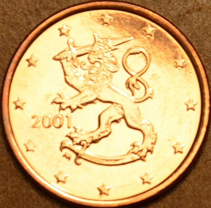 2 cent Fínsko 2001 (UNC)