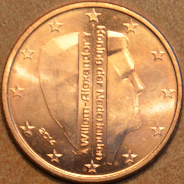 2 cent Holandsko 2014 - Kráľ Willem Alexander (UNC)