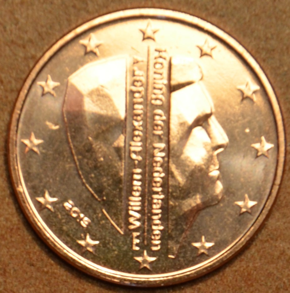2 cent Holandsko 2019 - Kráľ Willem Alexander (UNC)