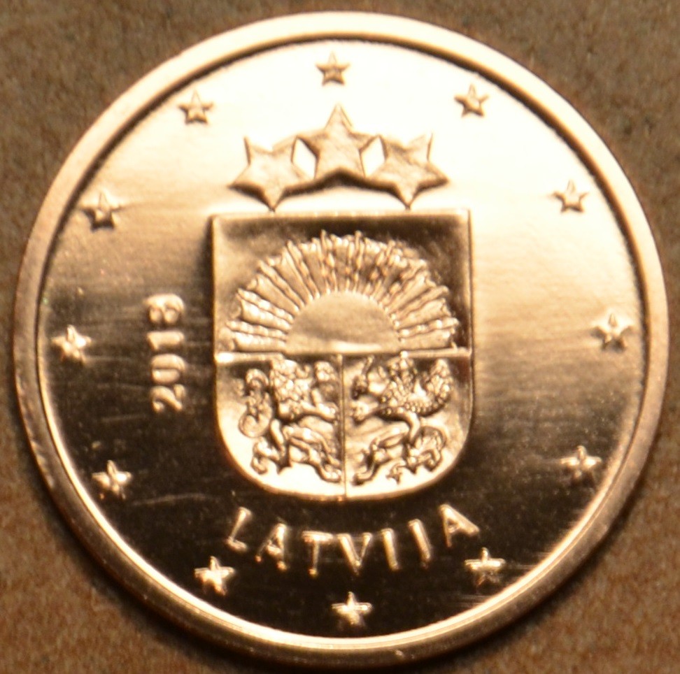2 cent Lotyšsko 2018 (UNC)