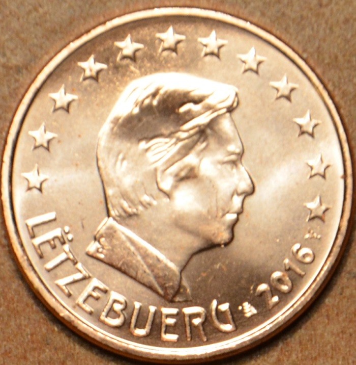 2 cent Luxembursko 2016 (UNC)