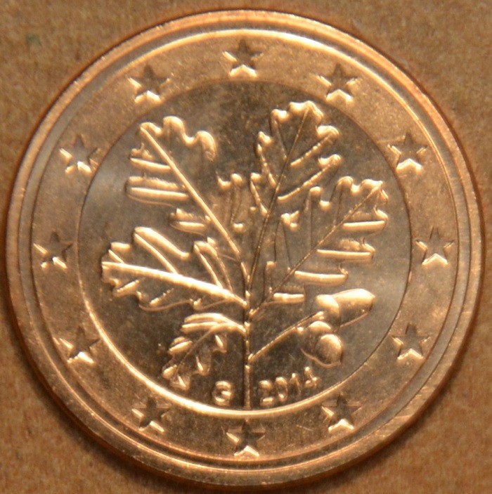 2 cent Nemecko "G" 2014 (UNC)