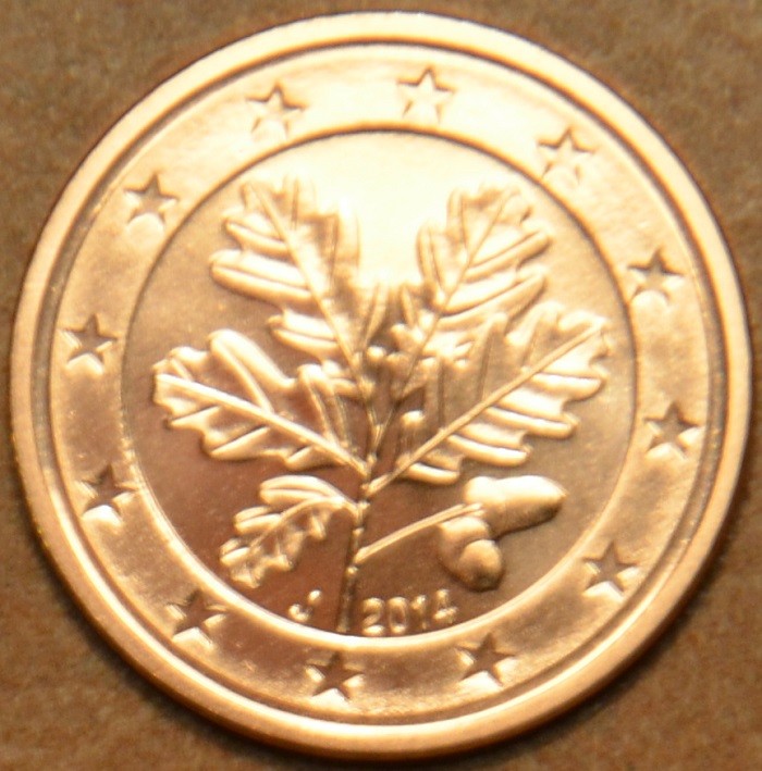 2 cent Nemecko "J" 2014 (UNC)