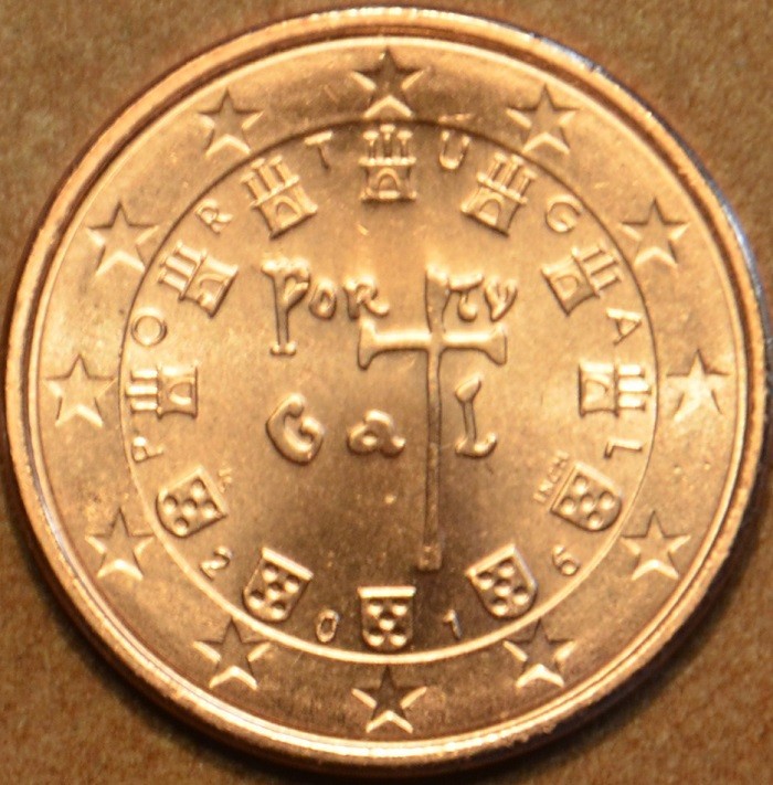 2 cent Portugalsko 2016 (UNC)