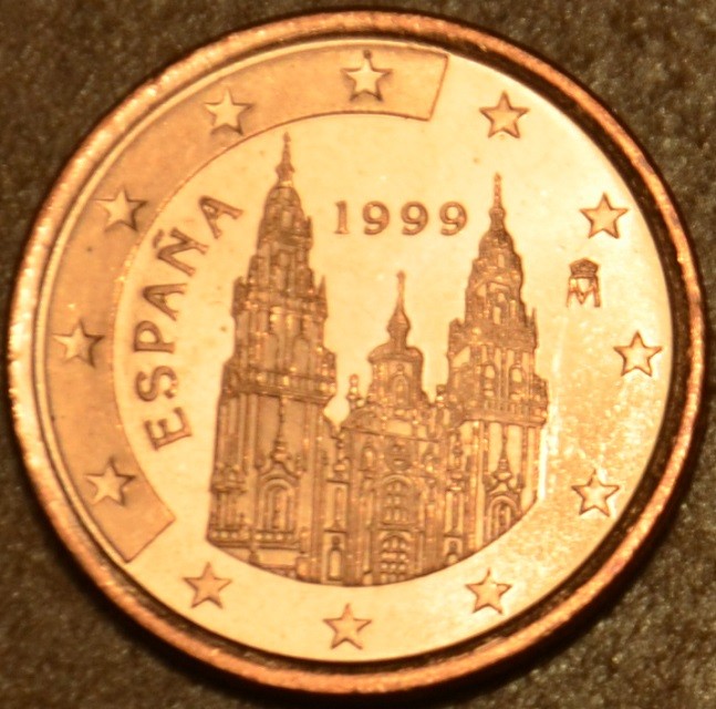 2 cent Španielsko 1999 (UNC)