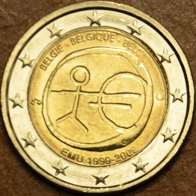 2 Euro Belgicko 2009 - 10. výročie hospodárskej a menovej únie (UNC)