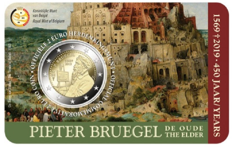 2 Euro Belgicko 2019 - Pieter Bruegel (BU - holandská strana)
