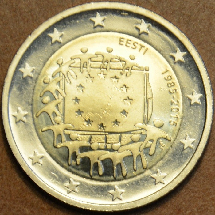 2 Euro Estónsko 2015 - 30 rokov Europskej vlajky (UNC)