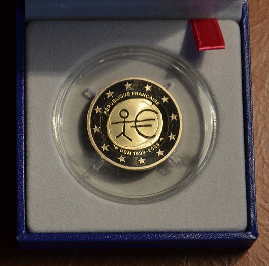 2 Euro Francúzsko 2009 - 10. výročie hospodárskej a menovej únie (Proof)