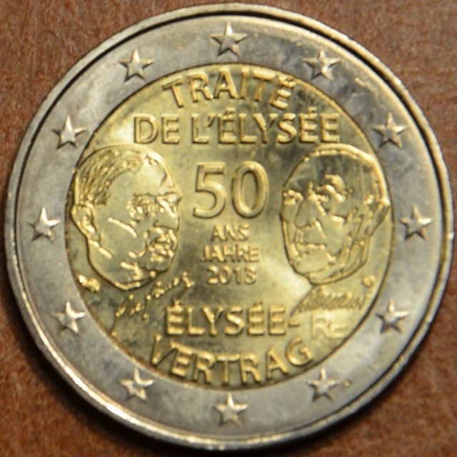 2 Euro Francúzsko 2013 - 50 rokov Elizejskej zmluvy (UNC)