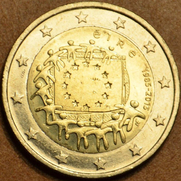 2 Euro Írsko 2015 - 30 rokov Europskej vlajky (UNC)