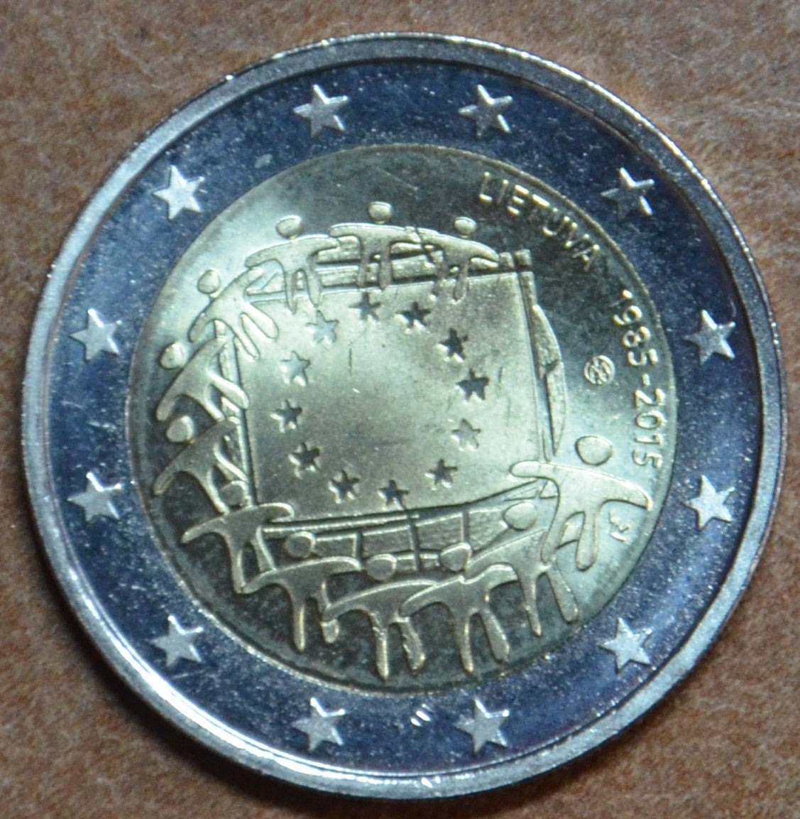 2 Euro Litva 2015 - 30 rokov Europskej vlajky (UNC)
