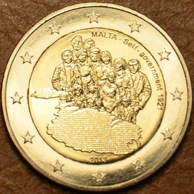 2 Euro Malta 2013 so značkou - Samostatnosť: vlastná vláda od 1921 (BU)