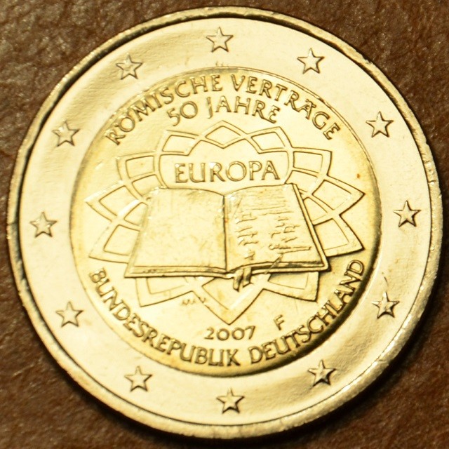 2 Euro Nemecko 2007 "F" 50 rokov Rímskej zmluvy (UNC)