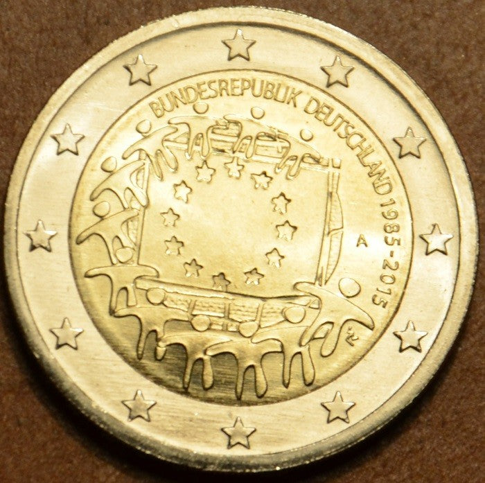 2 Euro Nemecko 2015 "A" 30 rokov Europskej vlajky (UNC)