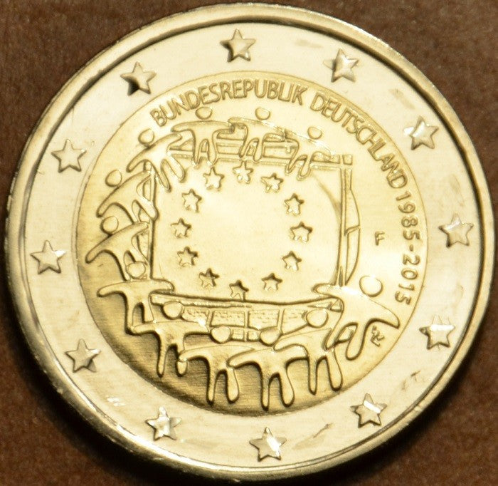 2 Euro Nemecko 2015 "F" 30 rokov Europskej vlajky (UNC)