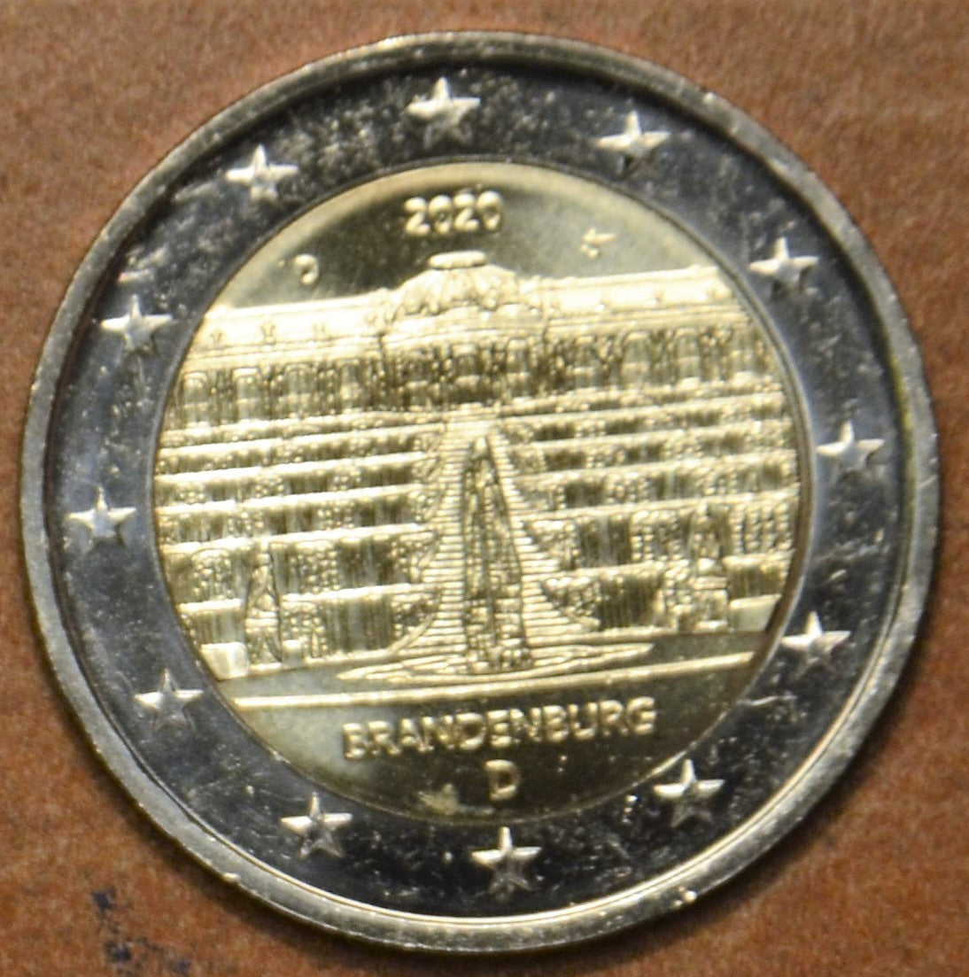 2 Euro Nemecko 2020 "D" Brandenburg (UNC)