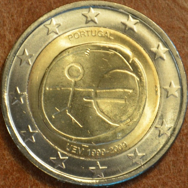 2 Euro Portugalsko 2009 - 10. výročie hospodárskej a menovej únie (UNC)