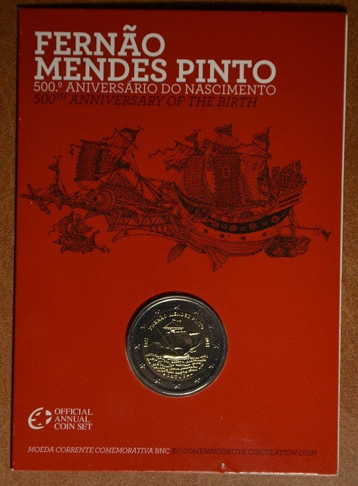 2 Euro Portugalsko 2011 - 500 rokov od narodenia Mendesa Pinta (BU)