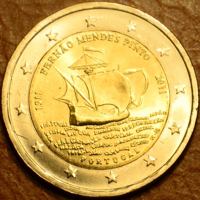 2 Euro Portugalsko 2011 - 500 rokov od narodenia Mendesa Pinta (UNC)