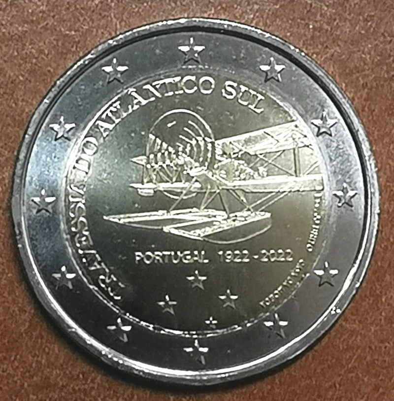 2 Euro Portugalsko 2022 - 100. výročie prvého preletu južného Atlantiku (UNC)