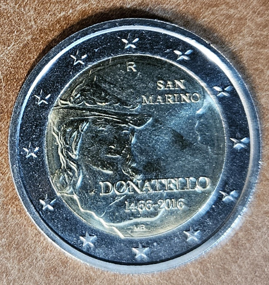 2 Euro San Marino 2016 - 550 výročie úmrtia Donatella (UNC)