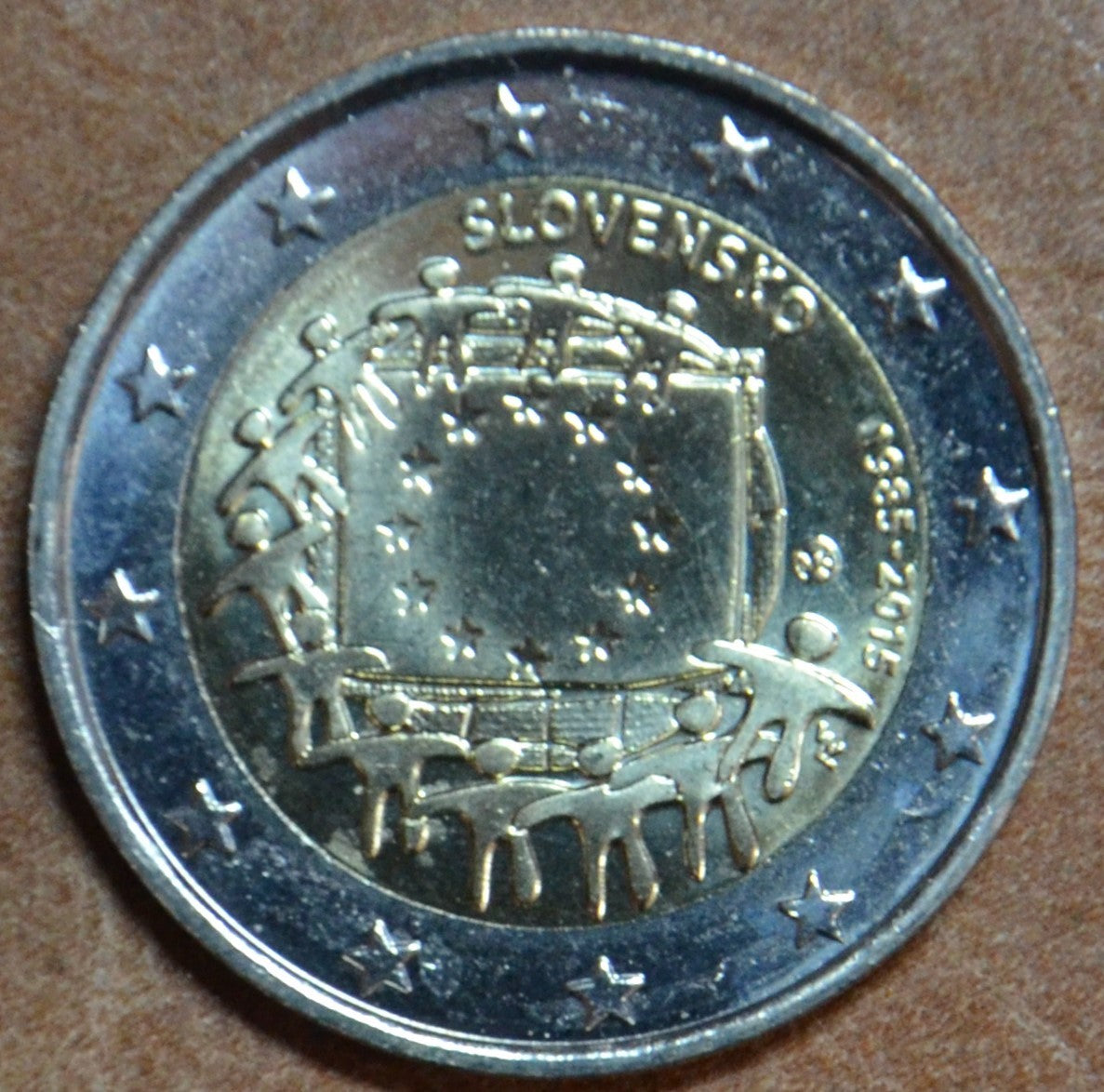 2 Euro Slovensko 2015 - 30 rokov Europskej vlajky (UNC)