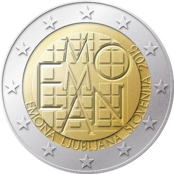 2 Euro Slovinsko 2015 - 2000 rokov založenia mesta Emona (Proof)