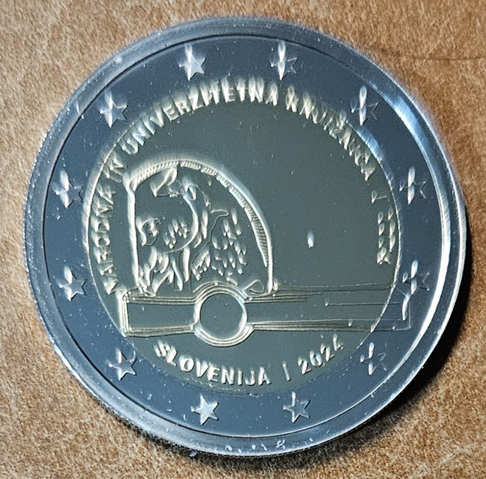 2 Euro Slovinsko 2024 - Národná a Univerzitná knižnica (BU)