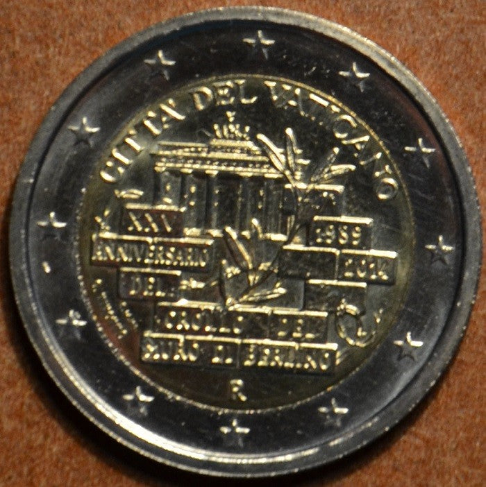 2 Euro Vatikán 2014 - 25. výročie pádu Berlinského múru (UNC bez foldra)