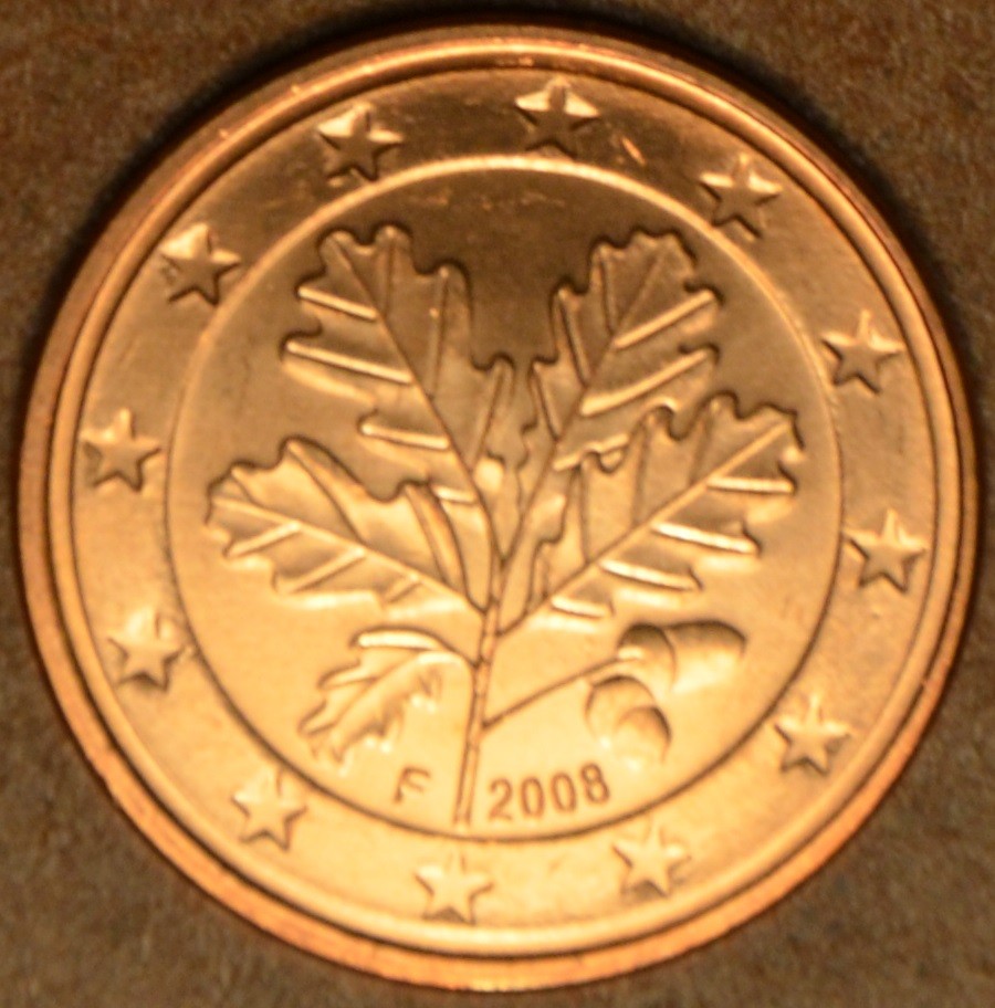 5 cent Nemecko "F" 2008 (UNC)