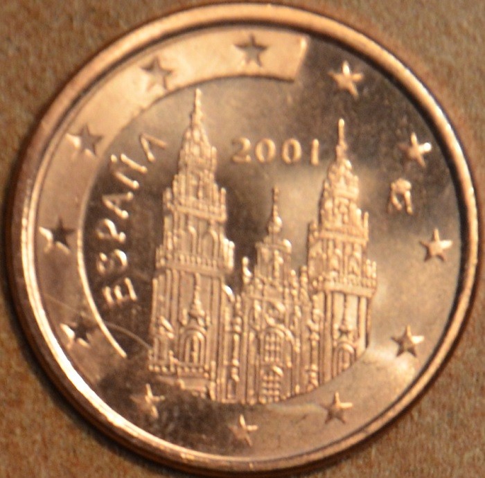 5 cent Španielsko 2001 (UNC)