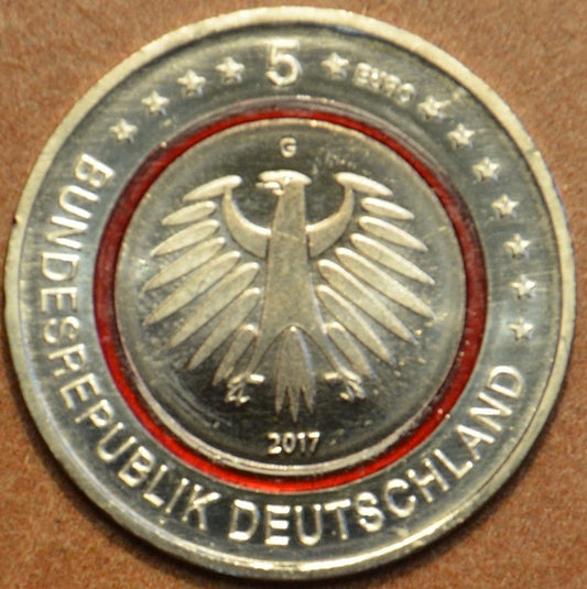 5 Euro Nemecko 2017 "G" Tropické pásmo (UNC)