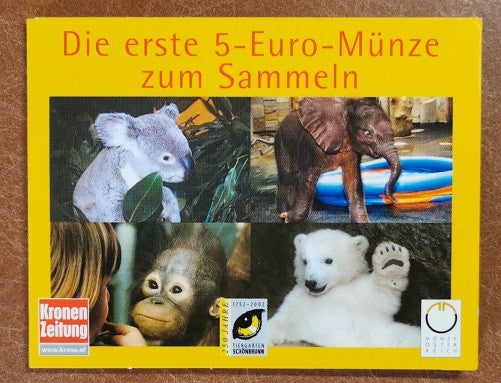 5 Euro Rakúsko 2002 Schönbrunn v3 (UNC)