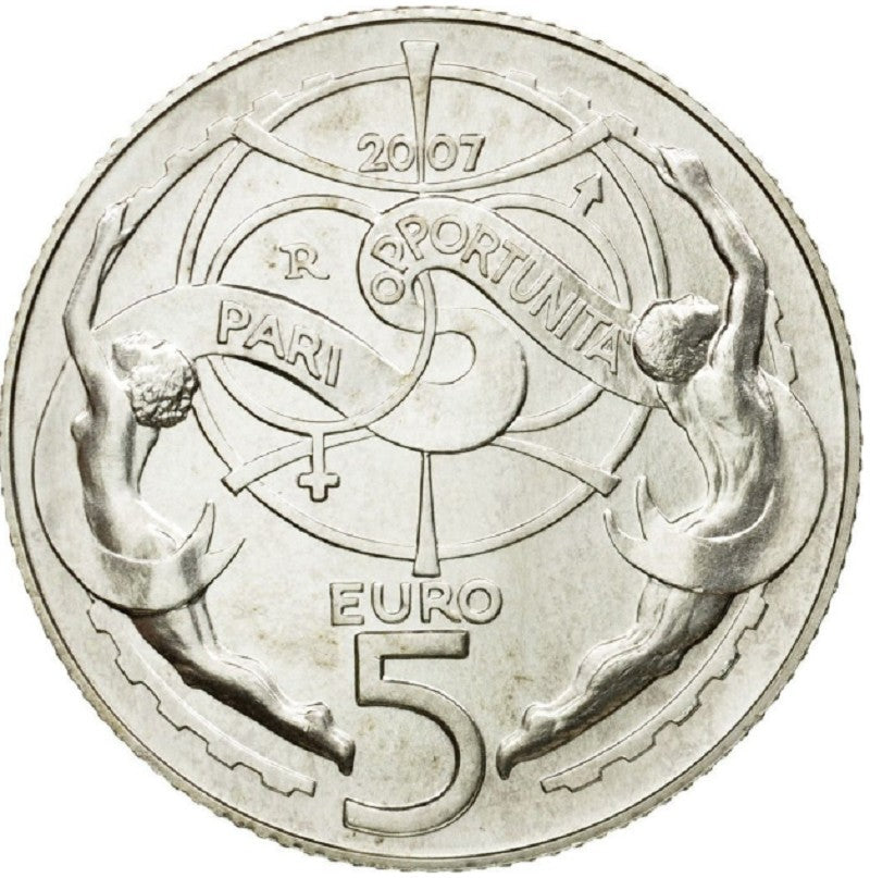 5 Euro San Marino 2007 - Pari opportunita (BU)