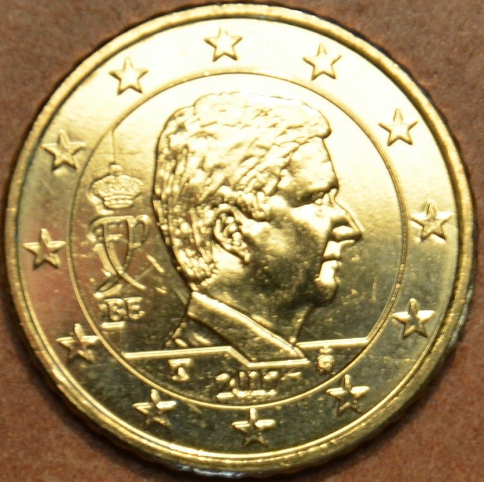 50 cent Belgicko 2017 - Kráľ Filip (UNC)