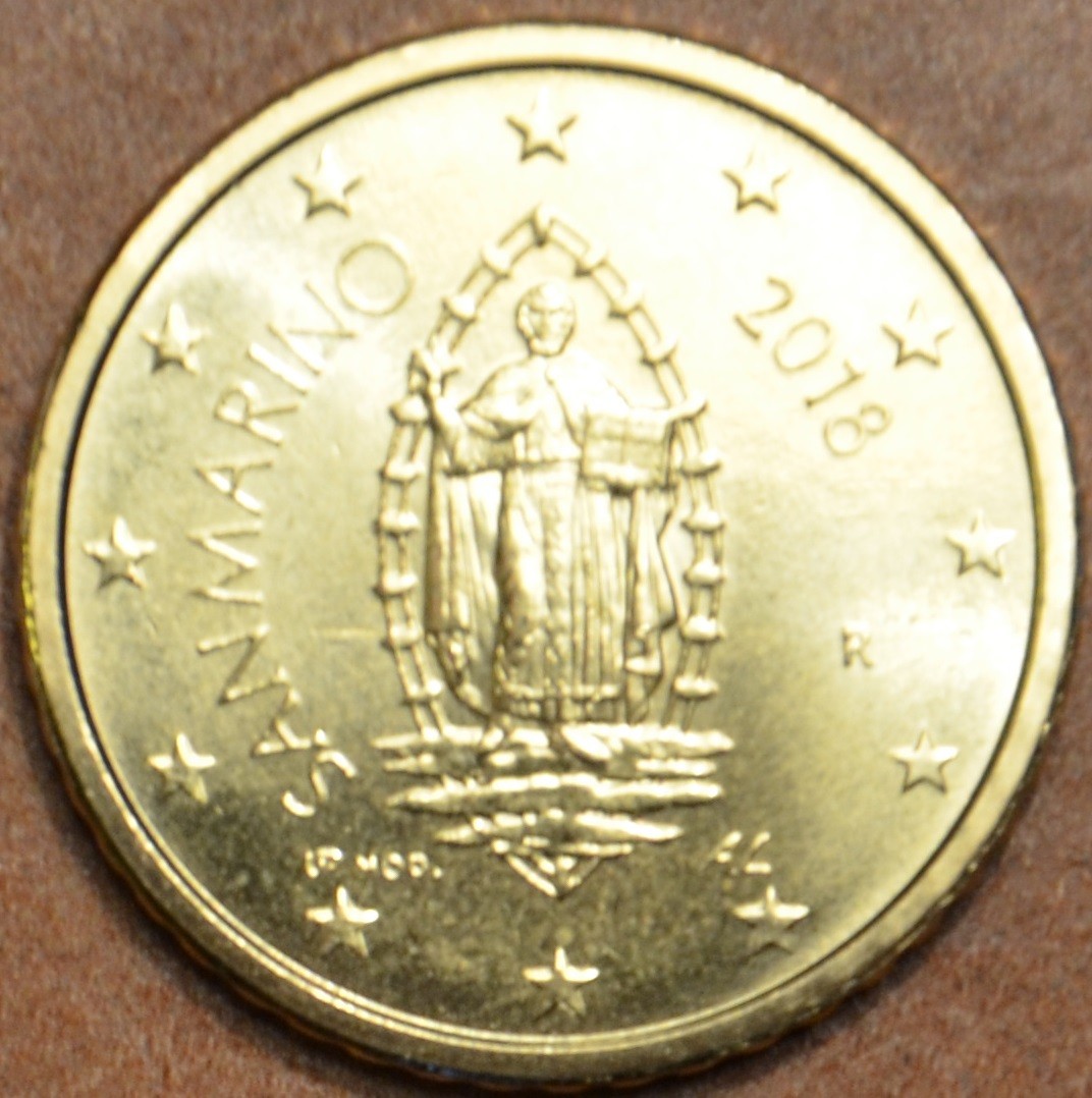 50 cent San Marino 2018 - Nový design (UNC)