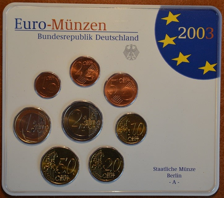 Nemecko 2003 "J" sada 8 euromincí (BU)