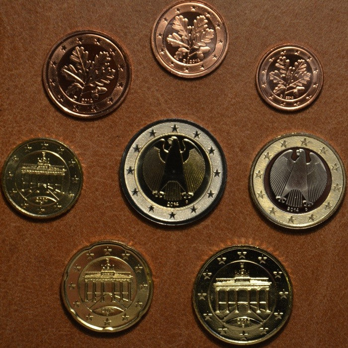 Nemecko 2014 "G" sada 8 euromincí (UNC)