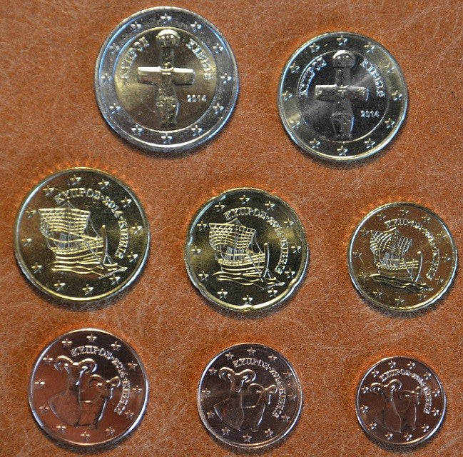 Cyprus 2015 sada 8 euromincí (UNC)