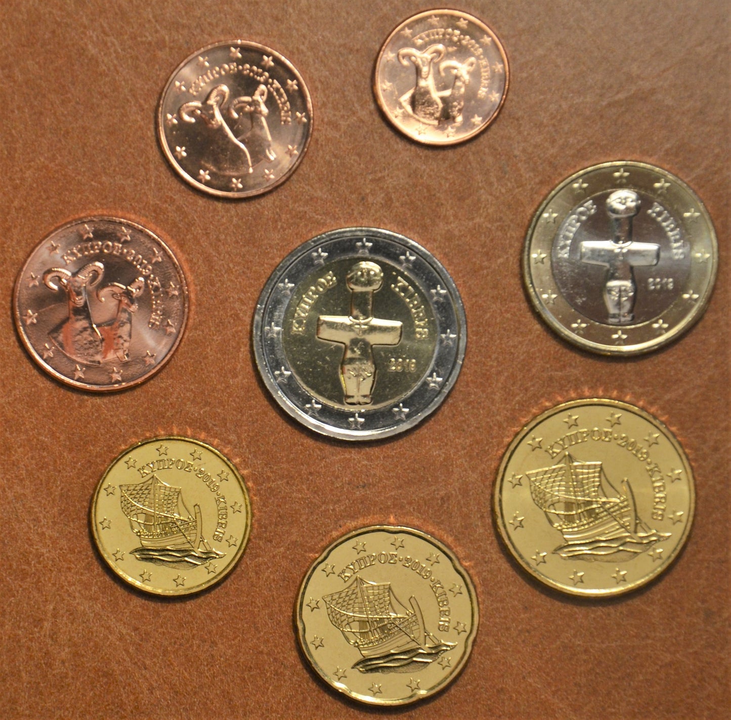 Cyprus 2020 sada 8 euromincí (UNC)