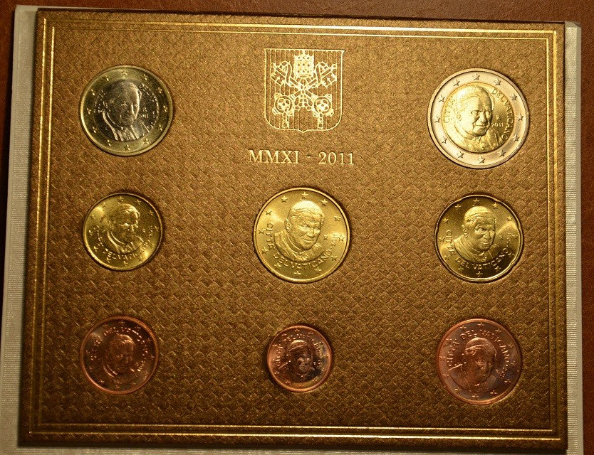 Sada 8 euromincí Vatikan 2011 (BU)