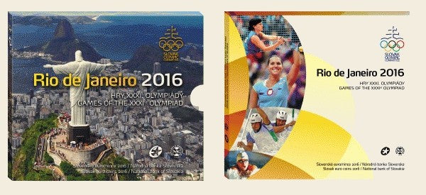 Súbor 8 Slovenských mincí 2016 RIO (BU)