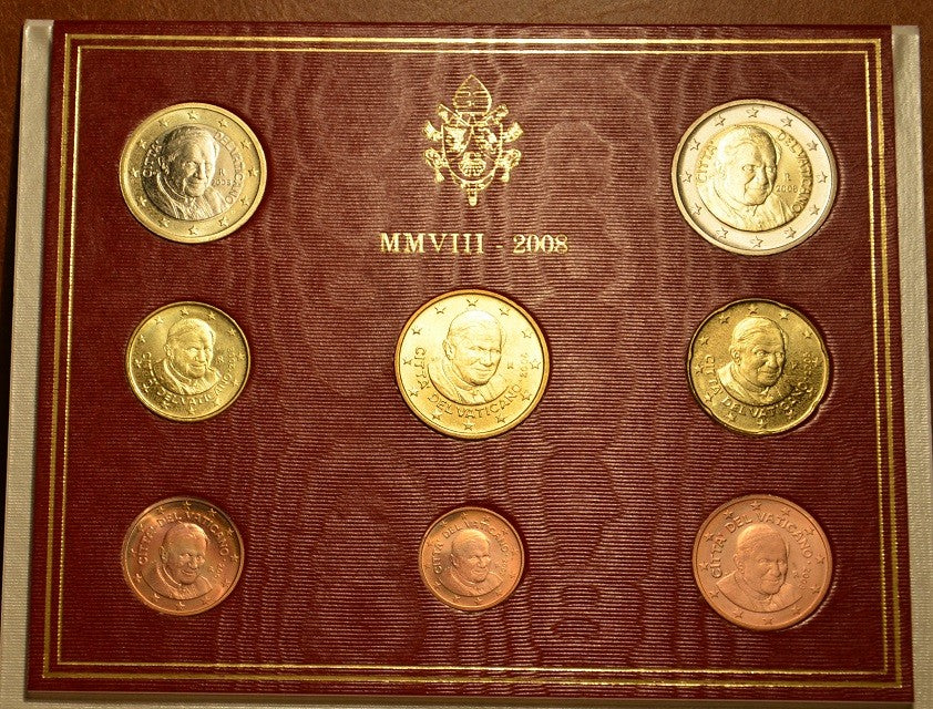Vatikan 2008 sada 8 euromincí (BU)