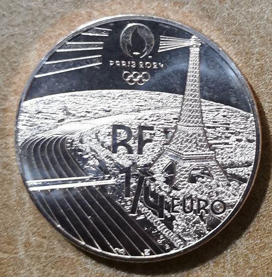 1/4 Euro Francúzsko 2022 - OH 2024 - Kite (UNC)