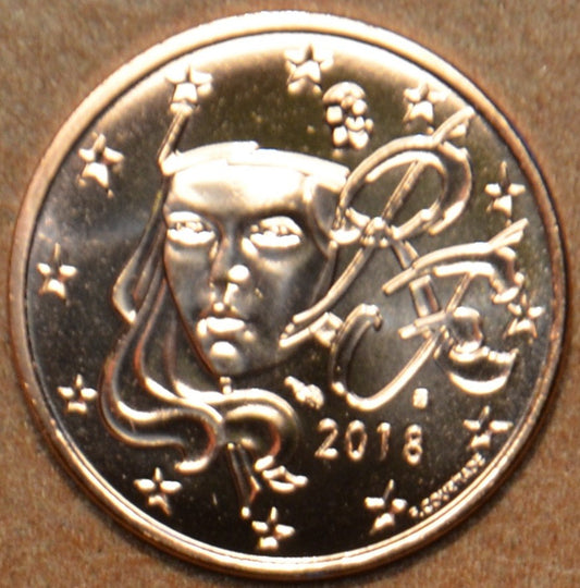 1 cent Francúzsko 2018 (UNC)