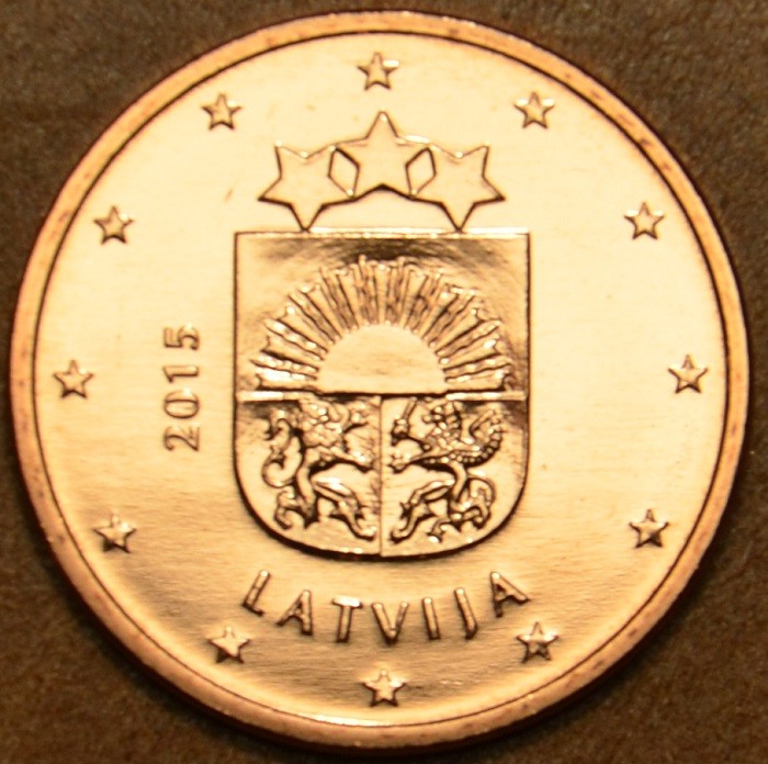 1 cent Lotyšsko 2015 (UNC)