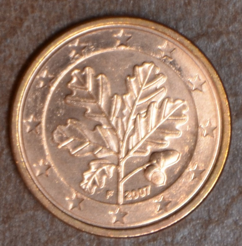 1 cent Nemecko 2007 "F" (UNC)