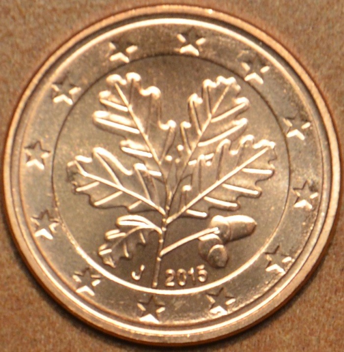 1 cent Nemecko 2015 "D" (UNC)